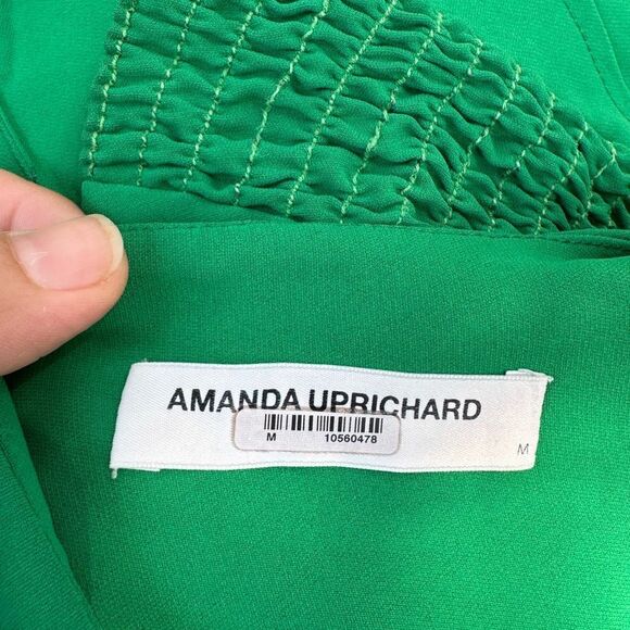 Amanda Uprichard Women's Fisher Top in Jungle Green Size Medium - Picture 7 of 7